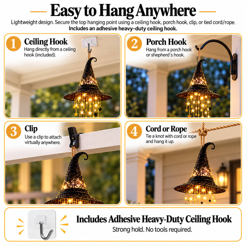 WitchLight™ — Halloween Hat Lamp