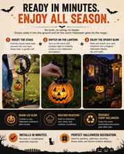 SpookyMoon™ — Cat & Pumpkin Lamp