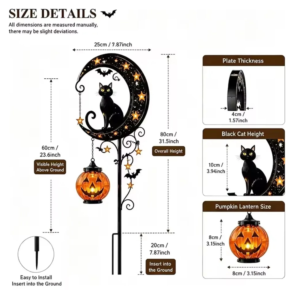 SpookyMoon™ — Cat & Pumpkin Lamp
